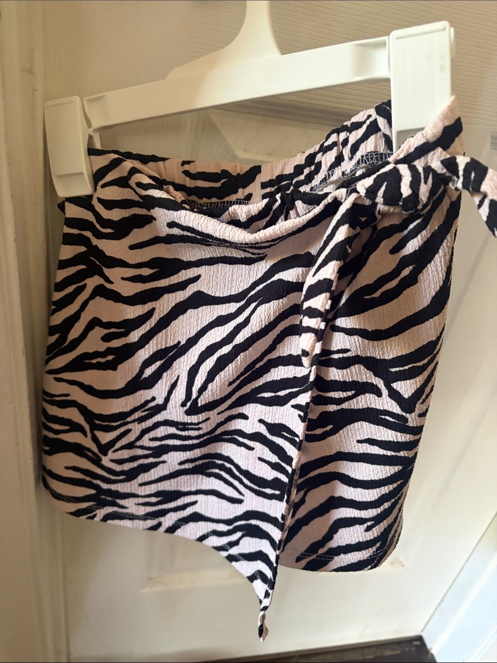 ZARA Girls Zebra Print Wrap Skort Size 9